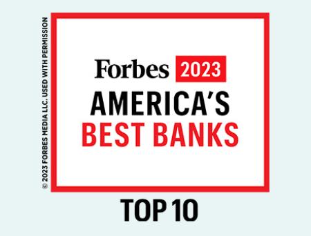 Cathay General Bancorp ranks in Top 10 on Forbes Best Banks in America 2023 list.
