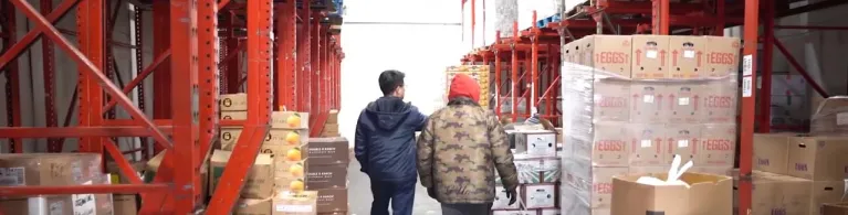 Central Ave CEO William Shim standing at the company’s warehouse.