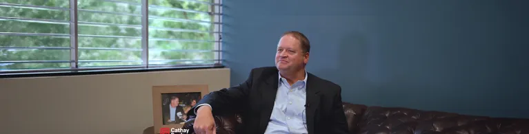 Williams Homes&rsquo; CEO Lance K. Williams accepting an interview in his office. 
