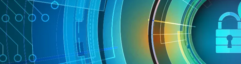 Technology security concept. Modern safety digital background. Protection system